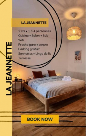 La Jeannette - proche gare-centre, 2 lits, terrasse